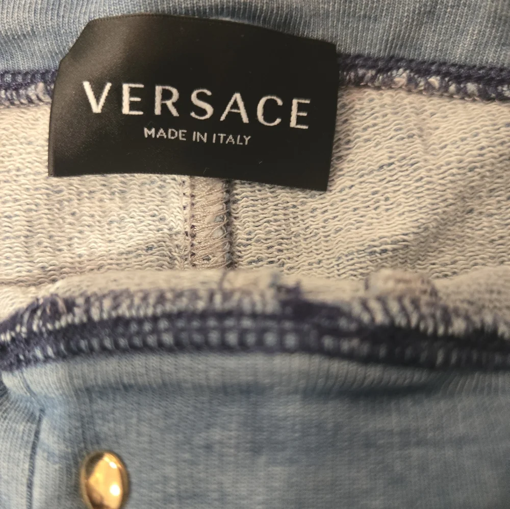 Versace Black Graphic Tee and Light Blue Logo Jeans Kids Matching Set
